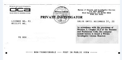 Los Angeles Private Investigator